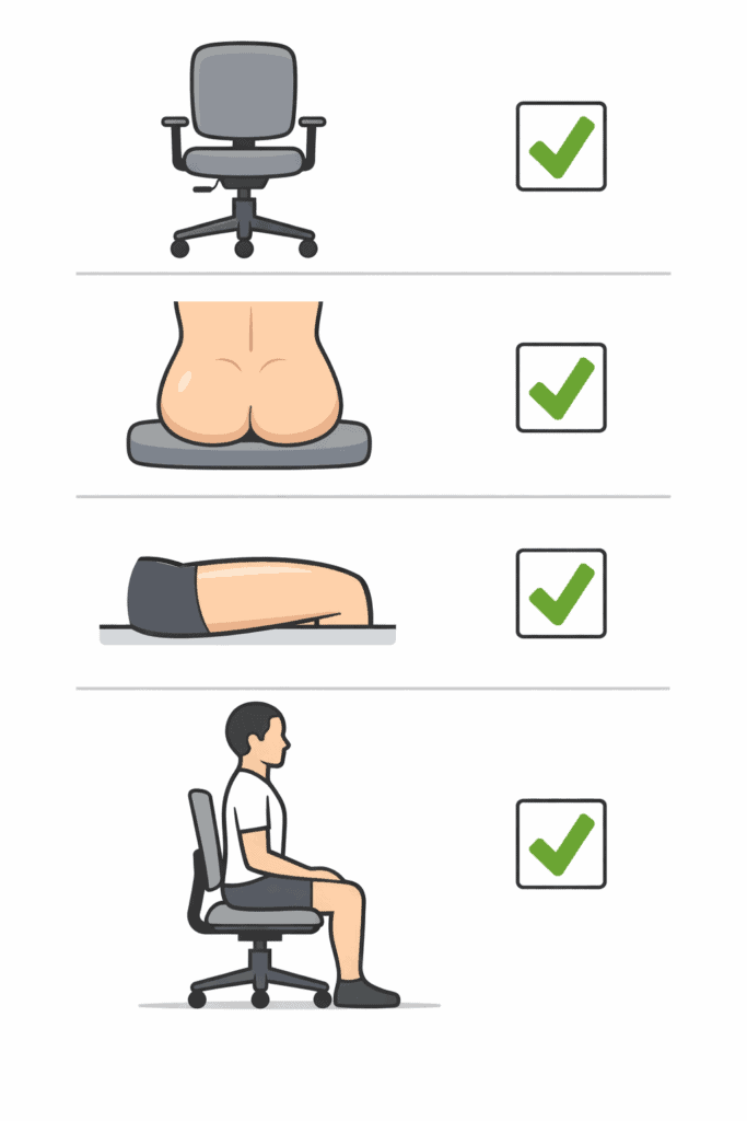 chair causing hip pain from sitting