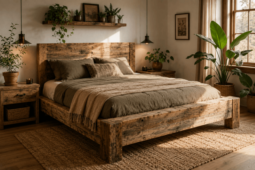 Reclaimed Wood Bed Frame