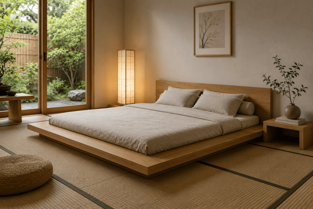 Low Japanese-Inspired Bed