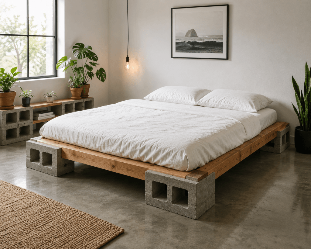Budget Cinder Block Bed Frame