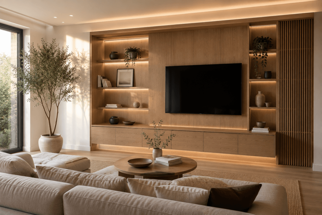 Asymmetrical Built-In Wall