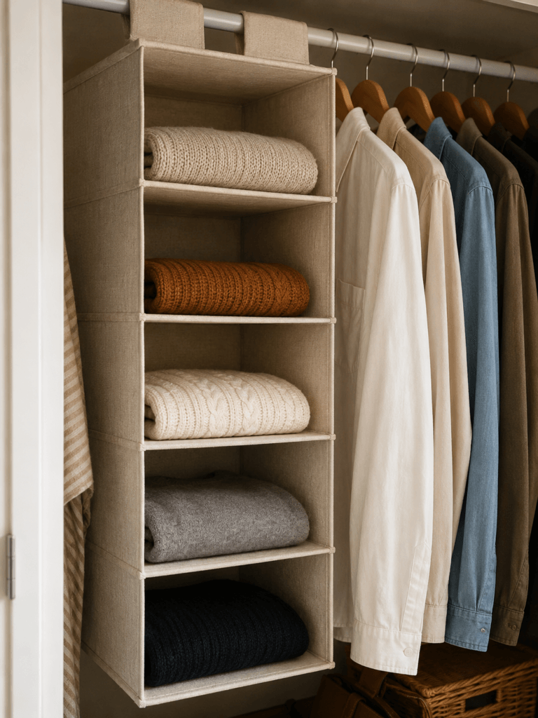 Hanging Sweater Shelves