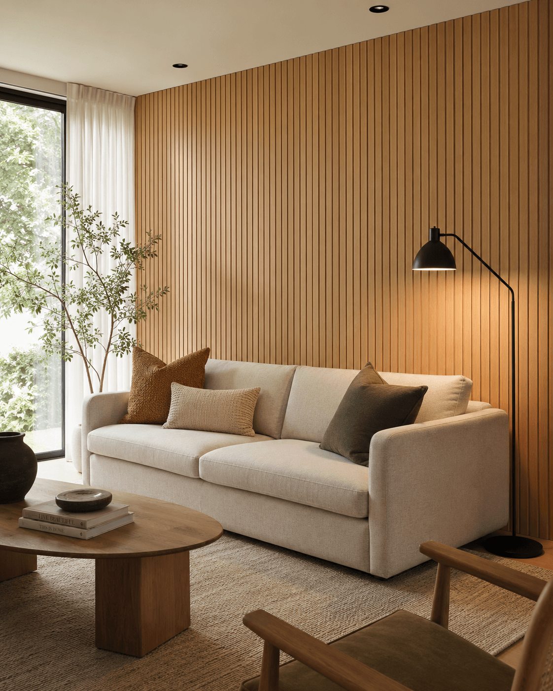 Wood Accent Wall Ideas for Living Rooms