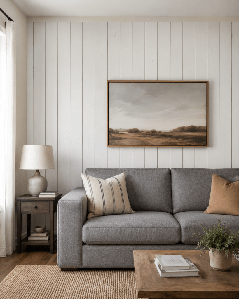 Vertical Shiplap Natural Finish