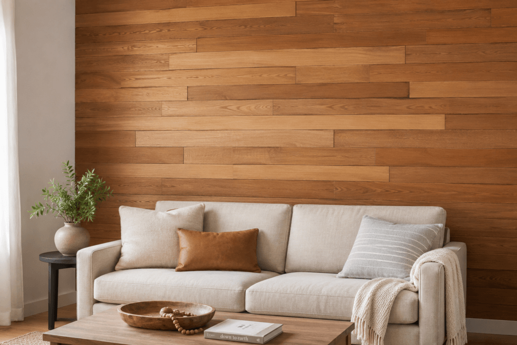 Mixed-Width Plank Wall
