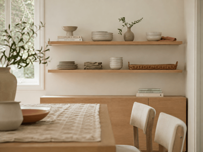 Floating Shelves Dining Room Ideas
