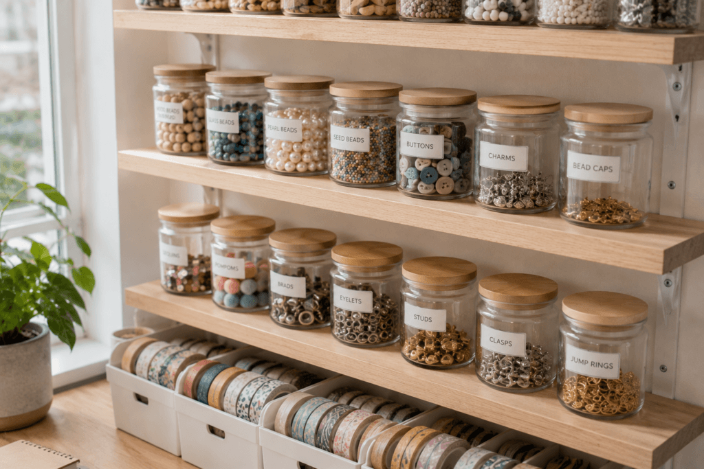 Shallow Shelves for Small Parts